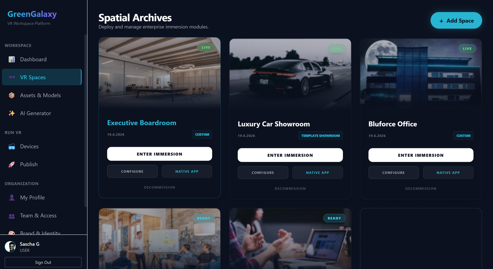 Investor Rooms product context